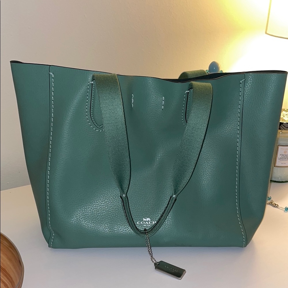 Coach Green Tote Bag